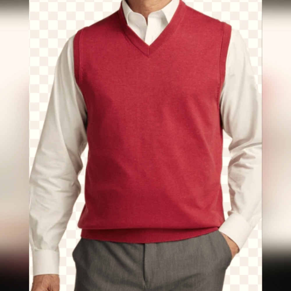55%silk 40%cotton 5%cashmere men's sleeveless sweater